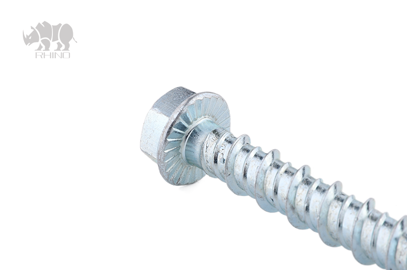 Zinc-Plated Serrated Hex Flange Concrete Bolt F005