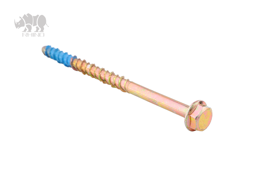 Hexagonal Flange Head Concrete Bolt With Nylok Coating F008