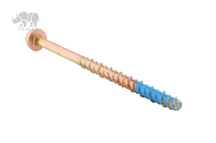 Hexagonal Flange Head Concrete Bolt With Nylok Coating F008