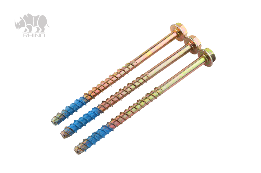 Hexagonal Flange Head Concrete Bolt With Nylok Coating F008