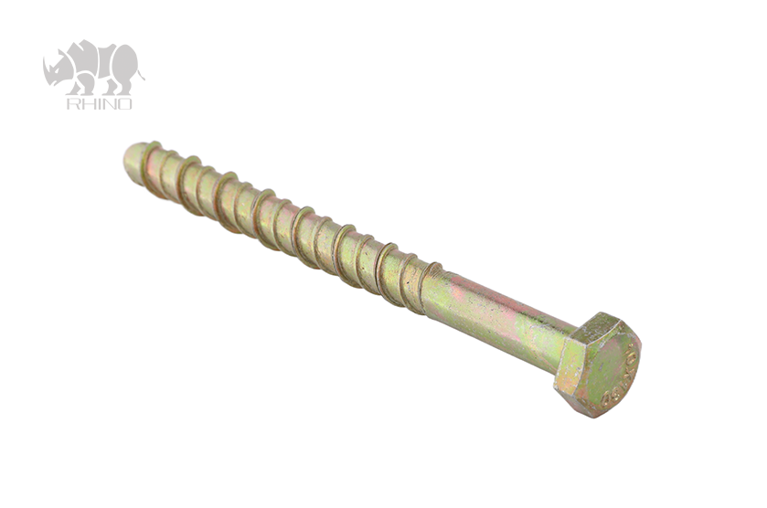 Hex Head Yellow Zinc Concrete Anchor Bolt H001