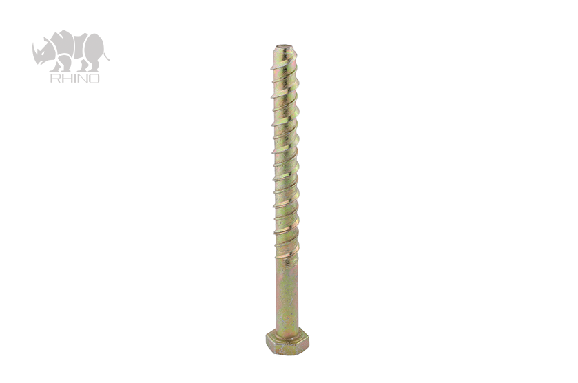 Hex Head Yellow Zinc Concrete Anchor Bolt H001